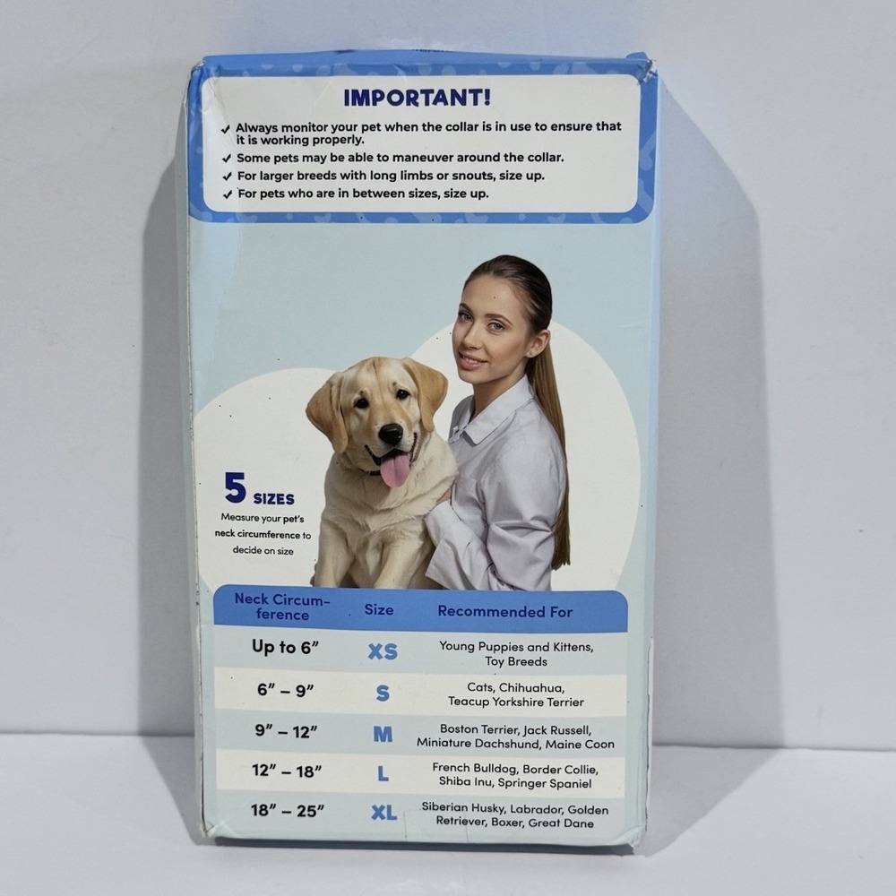 New XL Adjustable Soft Inflatable Collar For Dogs Post Surgery Rashes‎ Or Injury - Picture 2 of 3